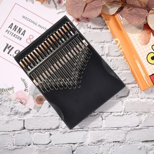 17 Keys Kalimba Pine Wood Musical Instrument Thumb Finger Piano Lightweight Portable Music Elements for Beginner