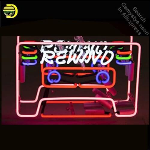 Neon Sign Tape Cassette Neon Light WINDOW Retro club Remind power Lamp resterant light Hotel custom coffee Impact Attract light