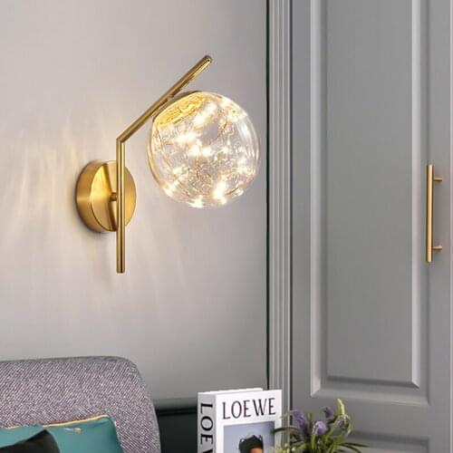 Nordic Led Wall Lamp Living Room Bedroom Background Wall Light Corridor Aisle Attic Bedside Lamps Home Modern Decoration Fixture