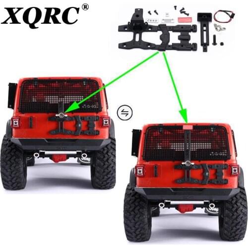 Applicable to 1 / 10 RC car axial scx10 III Jeep herdsman upgrade spare wheel seat spare wheel frame detachable high tail lamp
