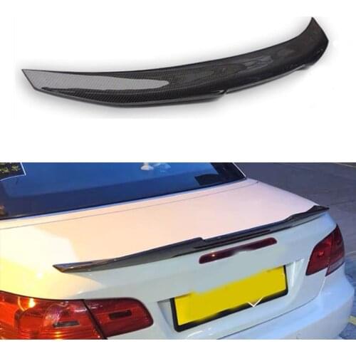 Use For BMW 3 Series E93 Cabriolet Spoiler 2007--2013 Year Coupe 2-door Carbon Fiber Rear Wing Psm Style Accessories Gloss Black