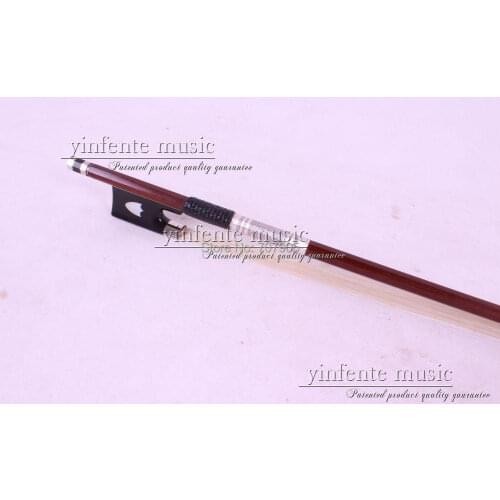 1 pcs Brazilwood Violin Bow 4/4 Straight Pretty inlay Color #R 23