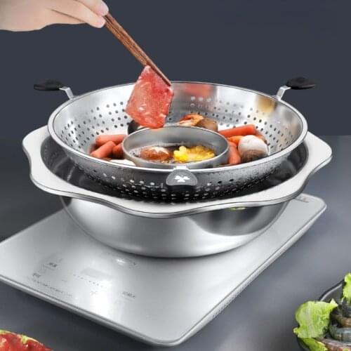 Multi-layer Stainless Steel Steam Barbecue BBQ Hot Pot Soup Mandarin Duck Shabu Pagoda Pot Chinese Kitchen 4 Layers Hotpot