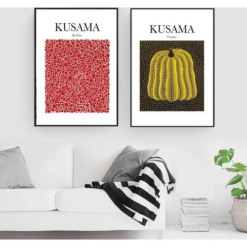 Yayoi Kusama Poster Exhibition Posters and Prints Japan Wall Art Pictures Museum Canvas Painting For Living Room Home Decor