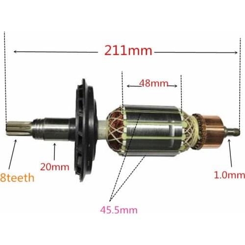 220-240V Rotor Armature Replace for Bosch GBH7DE GBH7-45DE GHB7-46DE 1 614 010 213 Hammer