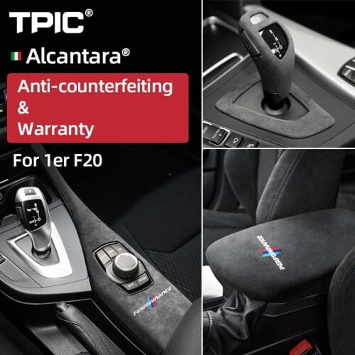 TPIC Alcantara Wrap For BMW F20 118i F21 F22 F23 Interior Trim M Performance Car Multimedia Panel Cover Trim Sticker Accessories