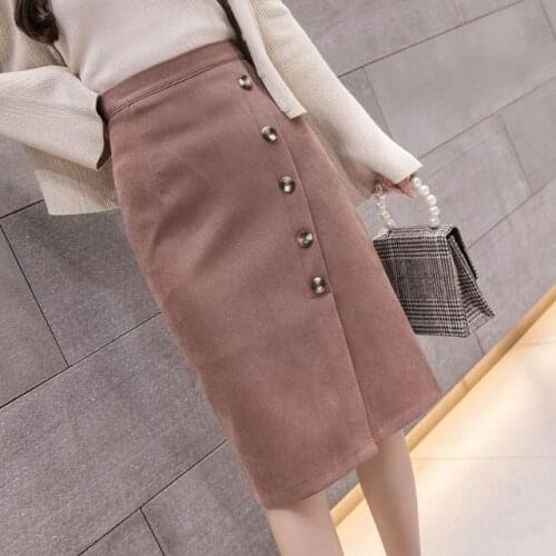 Woman Skirts 2021 Spring Autumn High Waist Regular Skirt Womens Skirt Mujer Faldas Saias Mulher