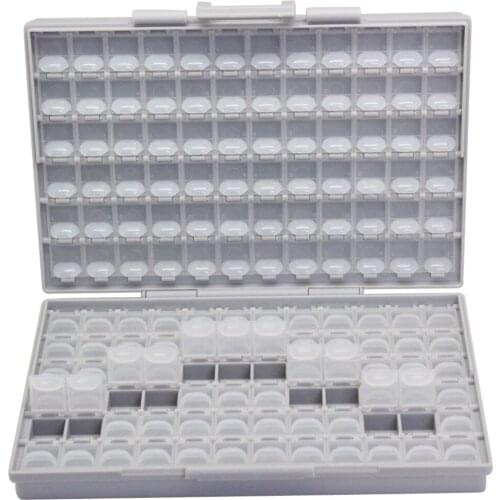 10pcs AideTek plastic toolbox Enclosure box SMD SMT 144 components organizer RC part Box Organizer labels 10BOXALL