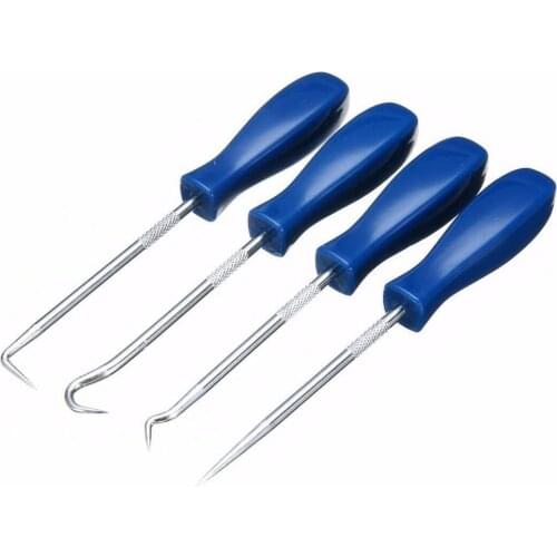 4pcs Auto Car Pick and Hook Set O Ring Oil Seal Gasket Set Tool Remover Hand Remover Tool Car Craft Puller J7S1