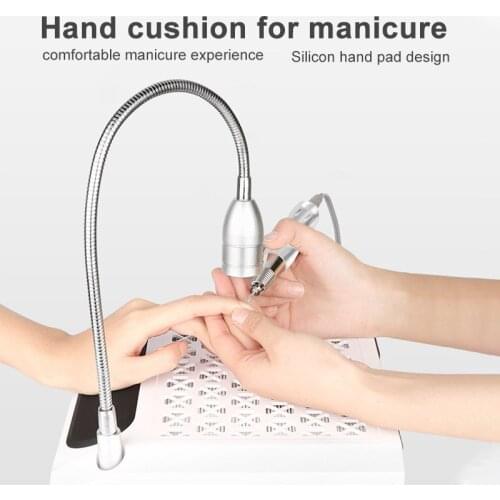 4 in 1 Nail Drill Machine & Nail Vacuum Fan Cleaner for Manicure With Lighting Lamp Equipment 80W Nail Art Salon Manicure Tools
