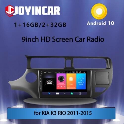 JOYINCAR Android 10 Car Radio Multimedia Video Player For KIA K3 RIO 2011-2015 2 din GPS Navigaion Stereo Head unit