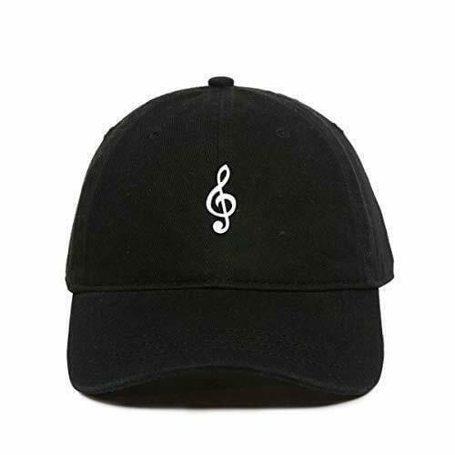 Music Note Baseball Cap Printed Cotton Adjustable Dad Hat