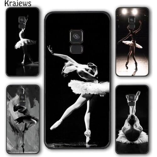 Krajews Ballet Dancer Phone Case Cover For Samsung Galaxy S5 S6 S7 edge S8 S9 S10 E lite S20 plus ultra Note funda