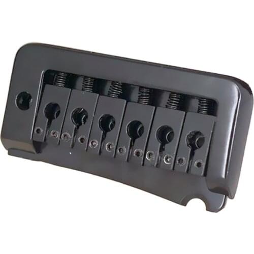 Black guitar strings Bridge Saddle Hardtail Bridge Top Load Electric Guitar Bridge Guitar Parts
