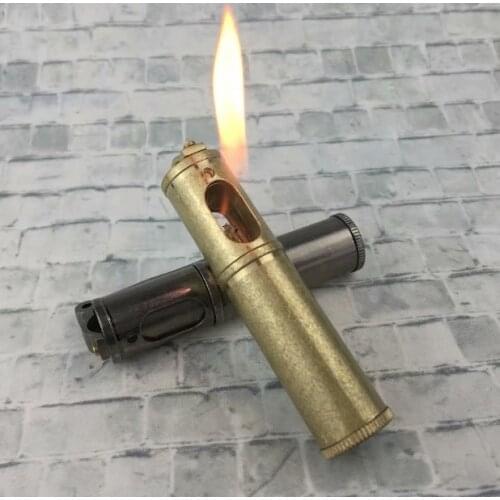 DOLPHIN Retro Trench nostalgic metal cylinder oil lighter kerosene lighter Cigarette Camping EDC Tool 8 cm