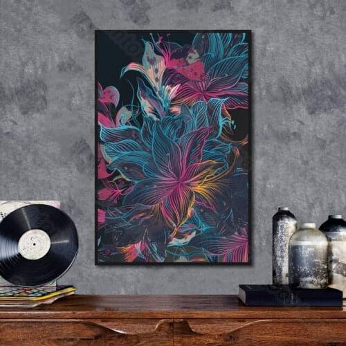 Fantasy Flower Pattern Simple Style Modern Decorative Painting Porch Living Room Corridor Study Room Hotel Hanging Painting