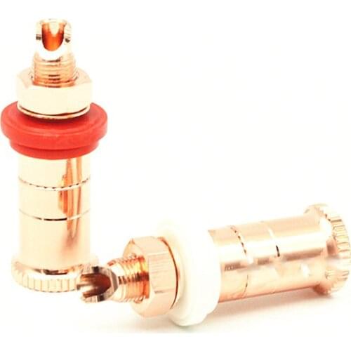 Hifi audio speaker copper socket hifi audio speaker connector amplifier terminal binding Post banana plug socket connector