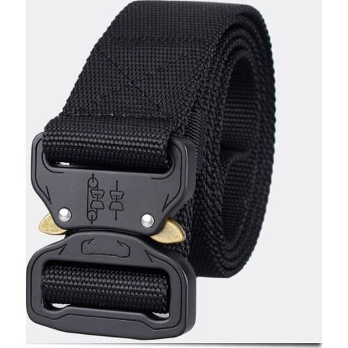 IDOGEAR 1.5 inch Quick Release Tactical Belt Riggers Airsoft Combat Belts Military Tactical Gear Black BT-3404