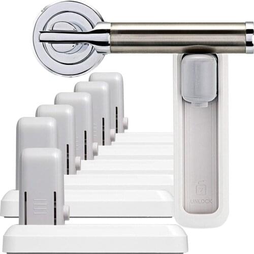 JFBL Hot Child Door Locks, Baby Door Lock, Child Proof Door Lock, Door Safety for Kids, Child Locks for Door, Door Locks 6 Pack