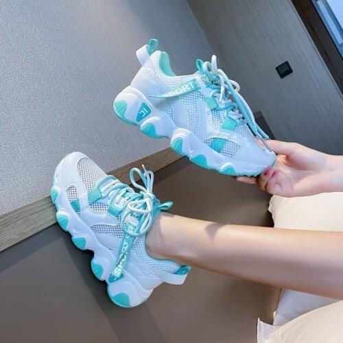 2020 New Women Mesh Breathable Vulcanized Shoes Fashion Sneakers Women Shoes Platform Sneakers Running Casual Shoes Women Summer