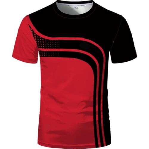 Summer 3D printed T-shirt mens and womens mesh short-sleeved round neck sports T-shirt fitness clothes fashion hip-hop top