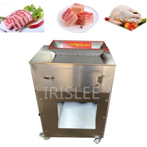 Cutting chicken nugget machine automatic duck fish fillet ribs commercial electric small chicken nugget cutting machine