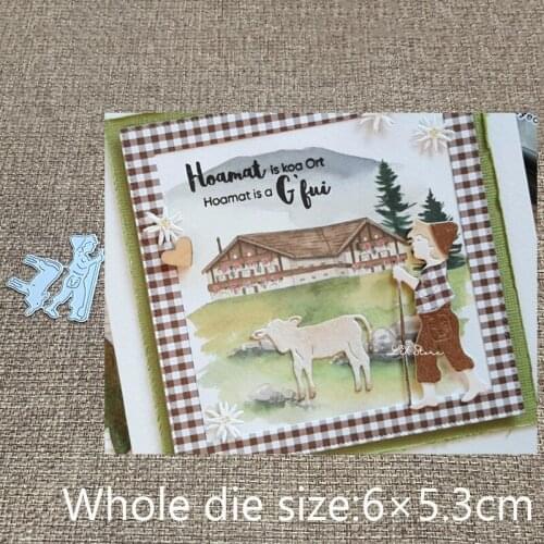 XLDesign Craft Metal stencil mold Cutting Dies Shepherd kid decoration scrapbook die cuts Album Paper Card Craft Embossing