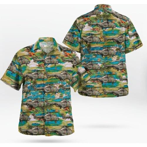 2021 New 3D Printing Helicopter Hawaii Shirts Men Summer Short-sleeved Beach Shirt Men Shirts Oversize Camisa Masculina 5XL-950