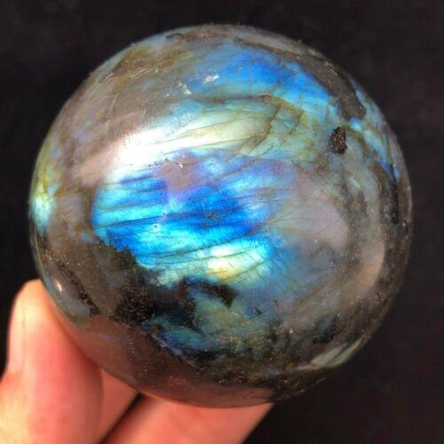 Natural pull feldspar quartz moonlit crystal ball healing stone