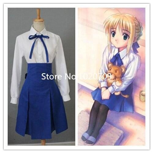 New Fate Zero saber Cosplay Costume Anysize