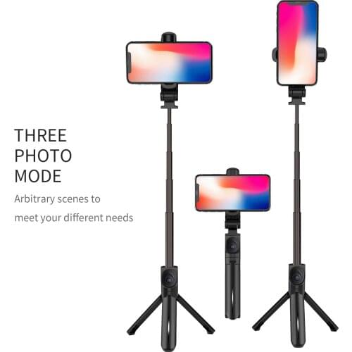 Portable Aluminum Alloy 76cm Selfie Stick Foldable 20cm Mobile Phone Holder for IPhone Xiaomi Flexible Bluetooth Handheld