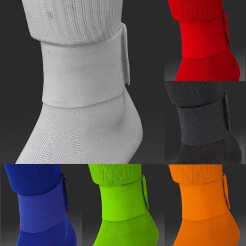 Adjustable 1Piece Shin Guard Fixed Bandage Tape Soccer Shin Pads Prevent Fall Off Elastic Sports Bandag