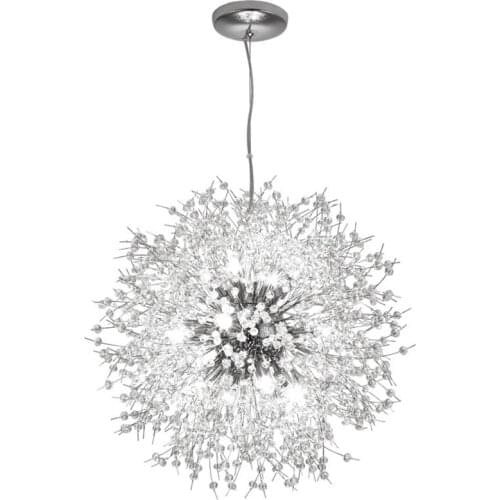 Modern Dandelion Chandelier Light 60cm Crystal Lustres De Sala De Janta Candelabro Deco Lustre Modern Diningroom Hanging Lamp