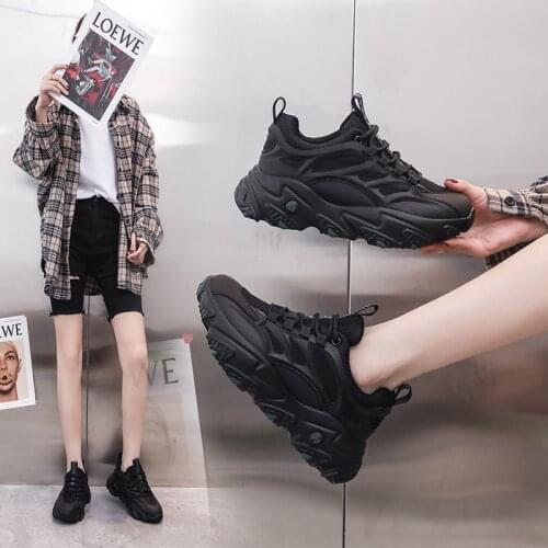 Spring and Autumn 2020 new platform heighten leisure sports shoes fashion daddy shoes versatile breathable womens shoes X599