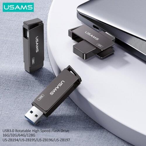 USAMS OTG High Speed USB 3.0 Type C Flash Driver Pendrives For PC Smartphone Flash Drive 16G 32GB 64GB 128GB 256G USB Stick Key