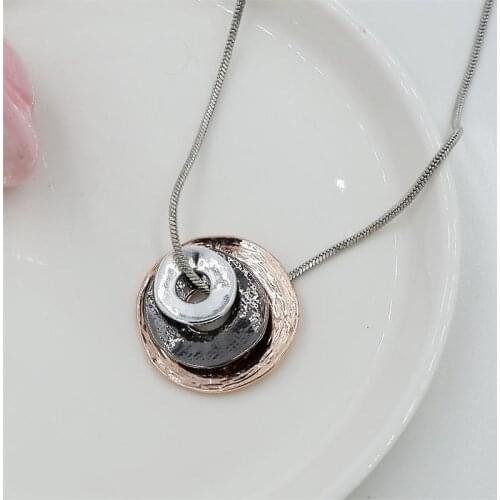 The Best Fashion Geometrical metal Pendants Necklaces Chain Necklaces For Women High Quality Leisure Jewelry