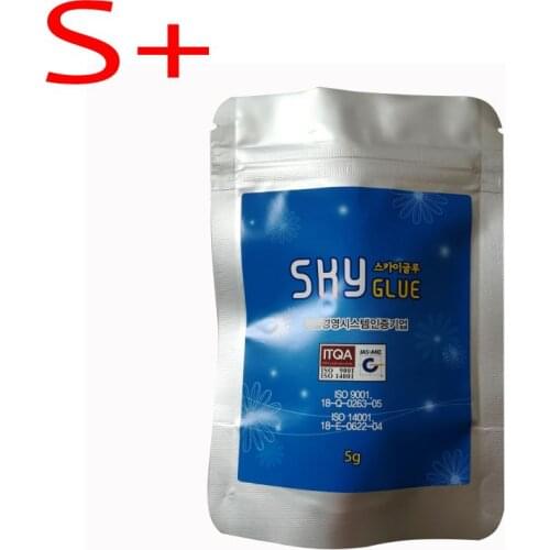 1 Bottle 5ml Super Plus Type Sky Glue S+ for Eyelash Extension Fast Drying Eyelash Glue from Korea Last Over 6-7 Weeks