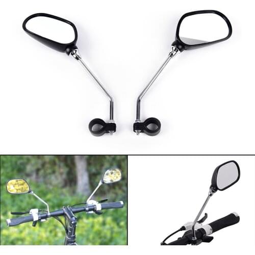 1 Pair New Sale Bicycle Rear View Glass Mirror Bike Cycling Wide Range Back Sight Reflector Angle Adjustable Left Right Mirrors