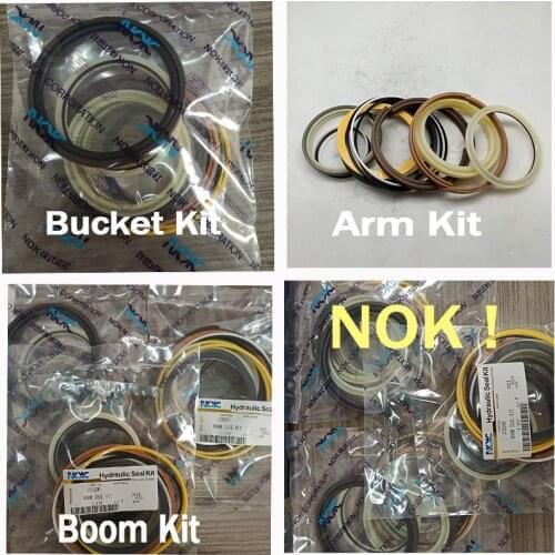 3 Sets JS200 BOOM / ARM / BUCKET Excavator Cylinder Seal kits For NOK High Quality JCB 331/39036 331/39041 331/39047