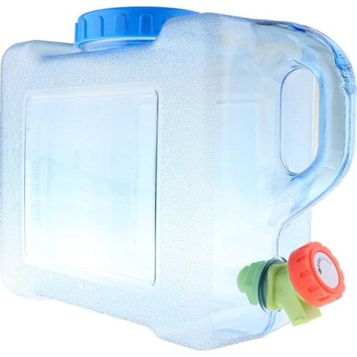 5/8/12L Portable Water Bucket Container Storage Tap For Outdoor Camping Hiking