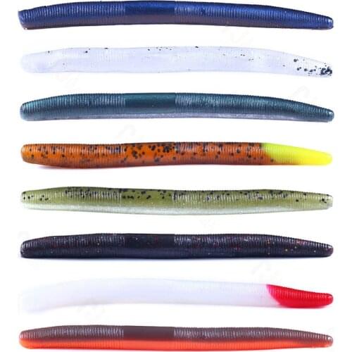 6PCS Soft Lure Stick Senko Worm 5.5g 115mm Fishing Lures Soft Bait Earthworm Soft Fishing Lure Sea Fishing Tackle