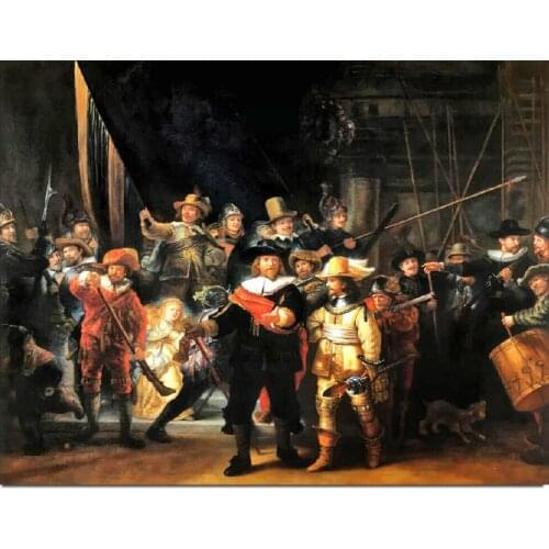 DIY 5D Diamond Painting Cross Stitch Nachtwacht Diamond Embroidery Famous Painting Diamond Mosaic Pattern night watch I69