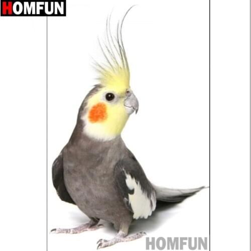 HOMFUN Full Square/Round Drill 5D DIY Diamond Painting "Animal bird " 3D Embroidery Cross Stitch 5D Home Decor gift A17187