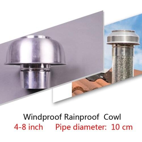 1Pcs 4-8 Inch Aluminum Mushroom Cowl for Air Roof Vent Heat Recovery Ventilation System Anti-mosquito Windproof Rainproof