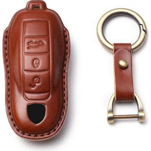 Genuine leather case car cover for porsche cayenne 958 911 lepin 996 macan panamera997 944 924 987 gt3 cayman accessories