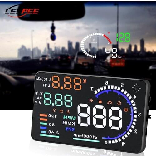 5.5" LED Digital OBD2 HUD Car Display Head Up OBD 2 Diagnostic Tool Speedometer Windshield Projector Auto Accessories Electronic