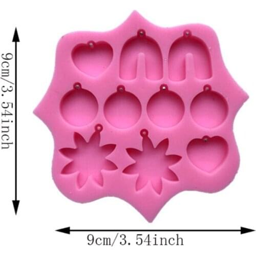 T8DE Earring Resin Mold Small Silicone Earring Mold Earring Jewelry Epoxy Resin Casting Resin Jewelry Making Resin Diy Craft
