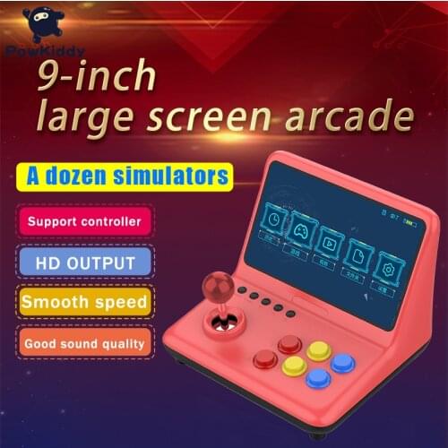 Powkiddy A12 9 inch Retro Arcade Game console AV Output Video Game Console Support TF extend Game System For PS1 MD Game