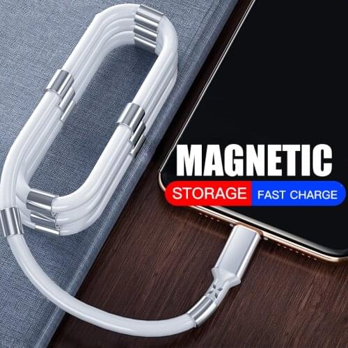 1M Micro USB Type-c Cable 2.4A Super Fast Charging Cables Redesigned Magnetic Absorption Line Usb To Micro Self Wind Data Cable