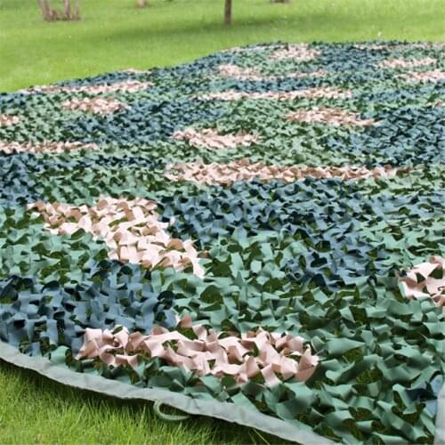 2X3M/3X5M/4X5M Two Layer Camping Tricolor Camouflage Nets Camo Shade Net Garden Gazebo Car Sun Shelter Restaurant Decoration